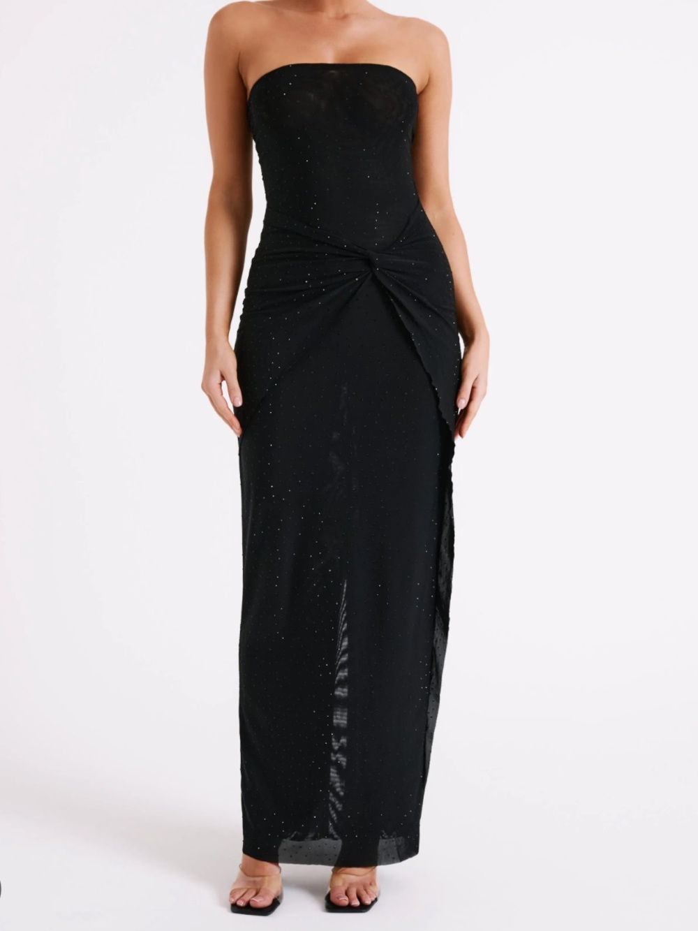 Meshki - Crishelle Hot Fix Mesh Maxi Dress